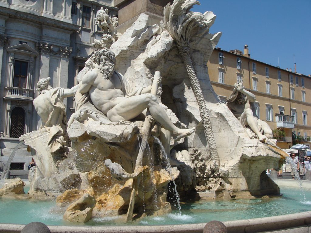 Piazza Navona - Fontana dei Quattro Fiumi - Roma