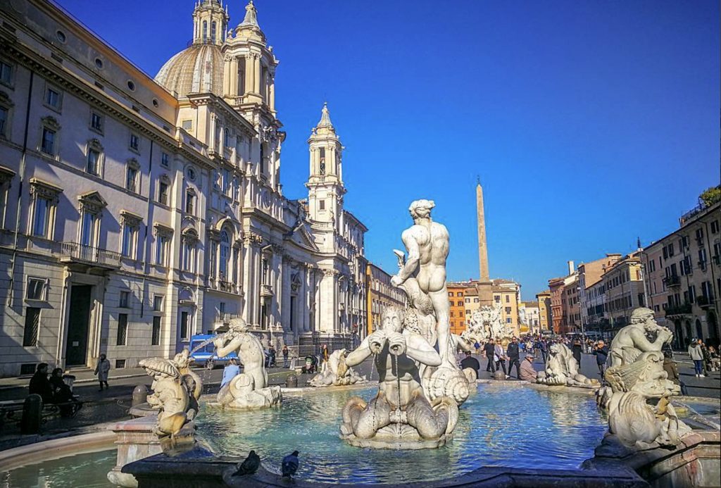 Piazza Navona - Fontana del Moro - Roma