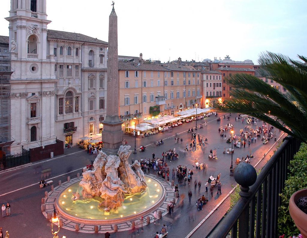 Piazza Navona: Roma di notte