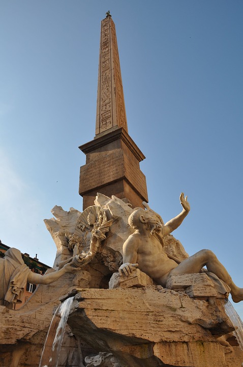 Dettaglio Fontana dei Quattro Fiumi