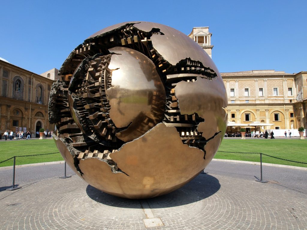 Arnaldo Pomodoro's circular sphere