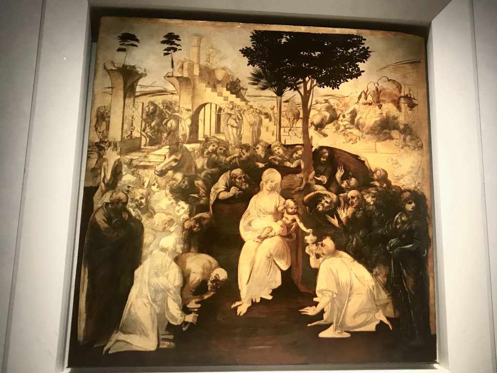 Adorazione dei Magi -Leonardo da Vinci - Galleria degli Uffizi 