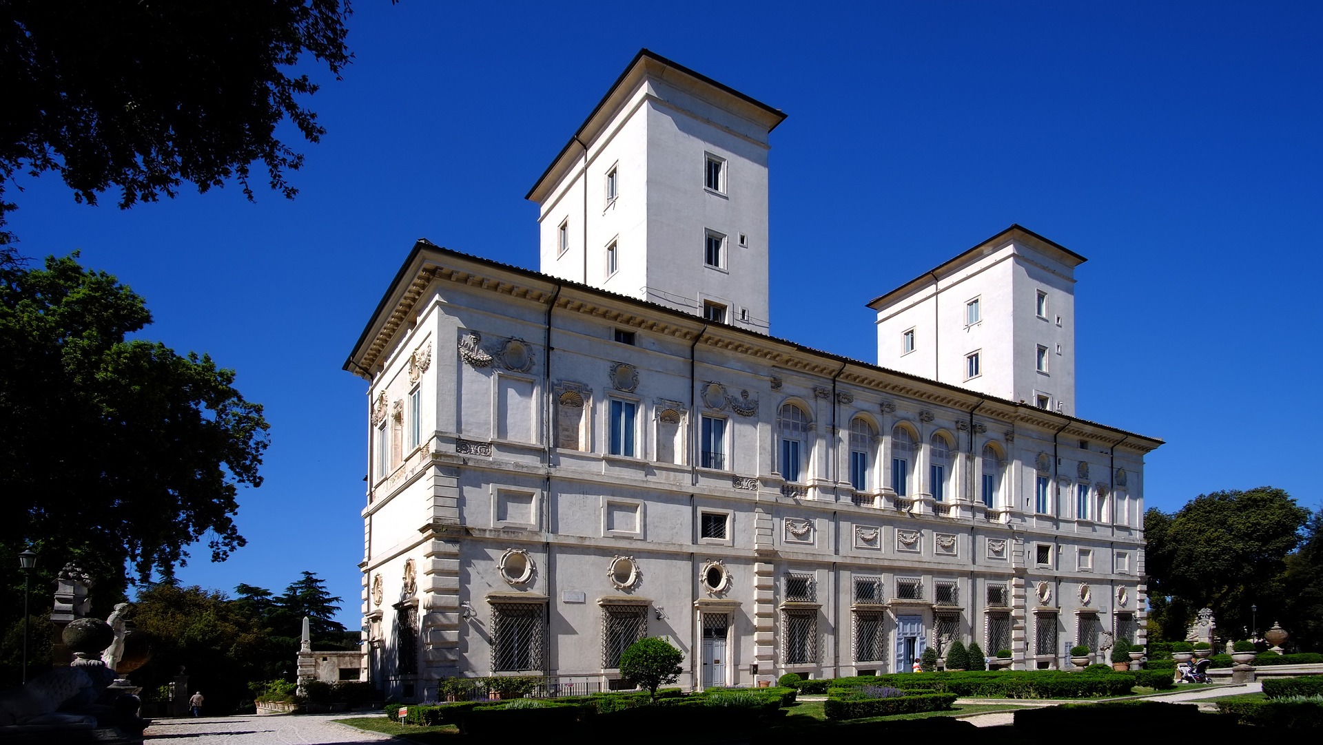 Giardino di Villa Borghese palazzo